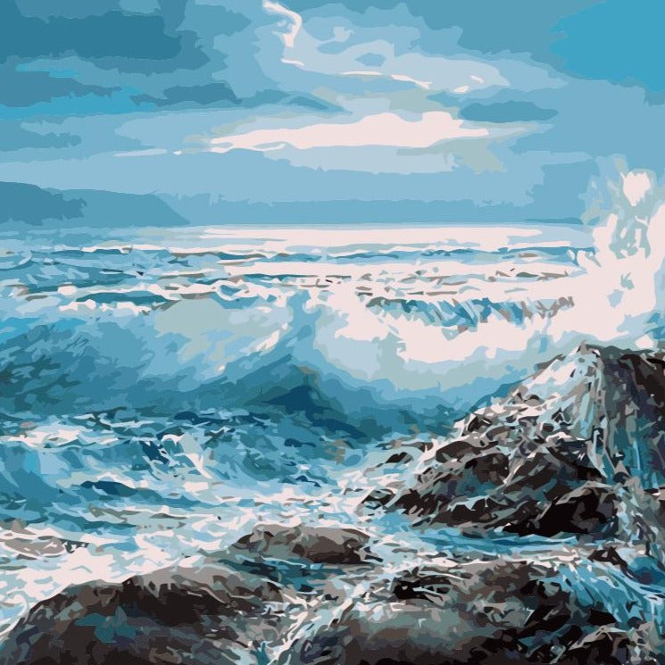Paint by numbers Art kit - Ocean Waves