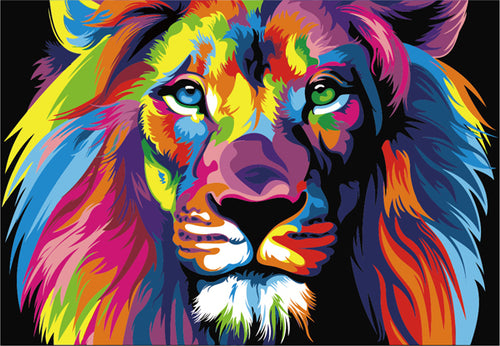 Paint by numbers Art kit - Colourful Lion