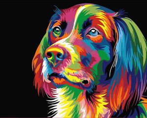 Paint by numbers Art kit - Colourful Dog